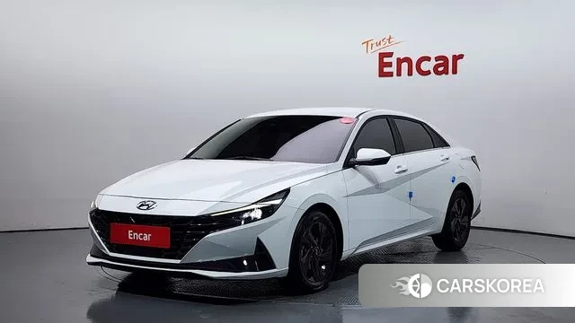 Hyundai Avante (CN7) 2021 Белый из Кореи