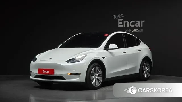 Tesla Model Y 2021 Белый из Кореи