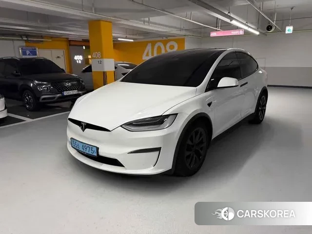 Tesla Model X 2023 Белый из Кореи
