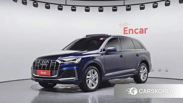 Audi Q7 (4M) 2021 Синий из Кореи