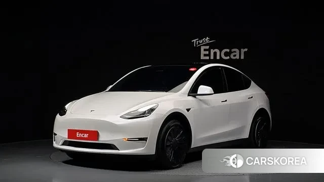 Tesla Model Y 2022 Белый из Кореи