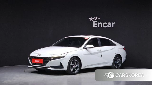 Hyundai Avante Hybrid (CN7) 2022 Белый из Кореи