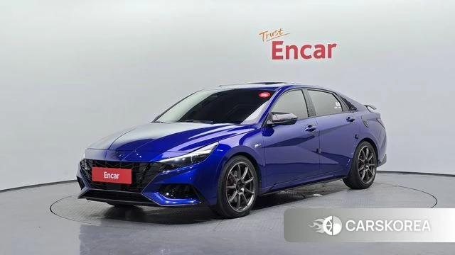 Hyundai Avante (CN7) 2023 Синий из Кореи