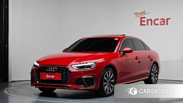 Audi A4 (B9) 2023 Красный из Кореи