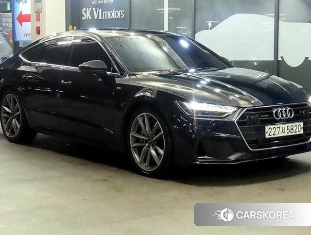 Audi A7 (4K) 2020 Синий из Кореи