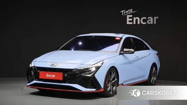 Hyundai Avante (CN7) 2022 Небесно-голубой из Кореи