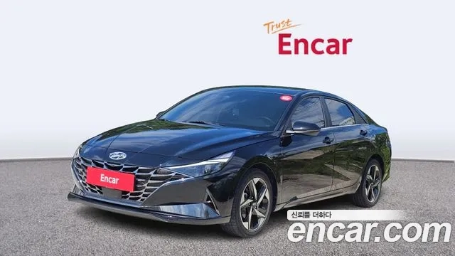 Hyundai Avante (CN7) 2021 Черный из Кореи