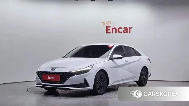 Hyundai Avante Hybrid (CN7) 2021 Белый из Кореи