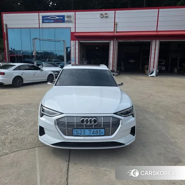 Audi e-Tron 2021 Белый из Кореи