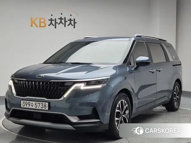 Kia Carnival 4th generation 2021 Небесно-голубой из Кореи