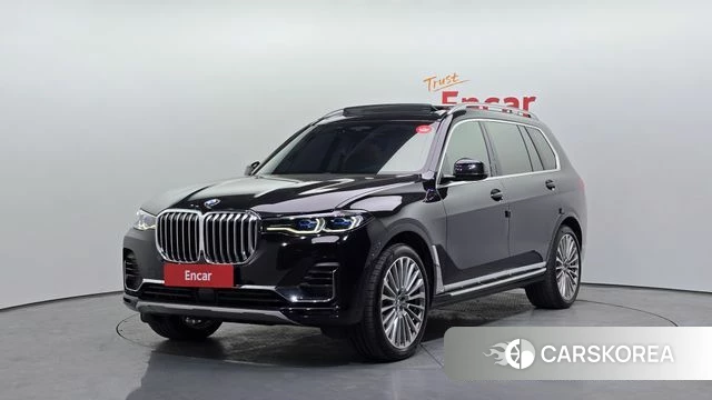 BMW X7 (G07) 2021 Черный из Кореи