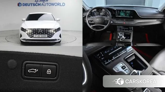 Hyundai The New Grandeur IG Hybrid 2021 Белый из Кореи