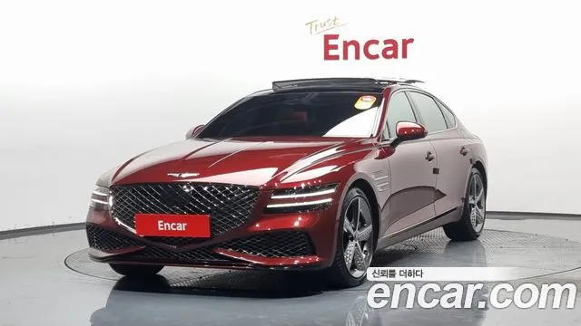 Genesis G80 (RG3) 2021 Красный из Кореи