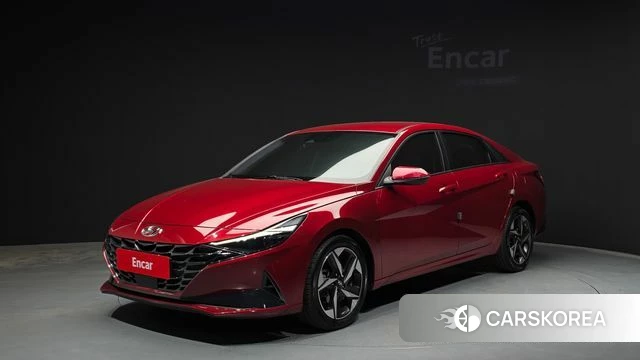 Hyundai Avante (CN7) 2021 Красный из Кореи