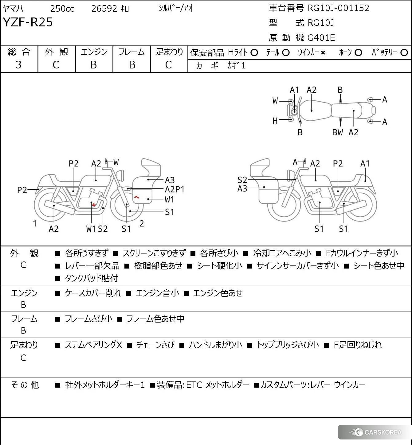 Yamaha YZF-R25 2014 из Японии, фото 5
