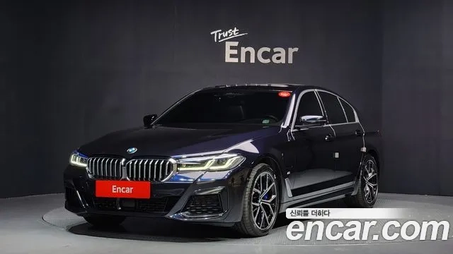 BMW 5 Series (G30) 2021 Черный из Кореи