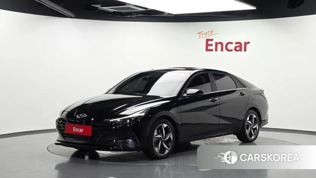 Hyundai Avante Hybrid (CN7) 2021 Черный из Кореи