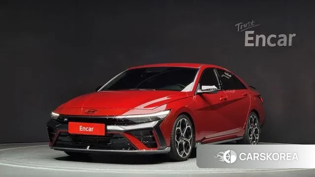 Hyundai The New Avante (CN7) 2025 Красный из Кореи