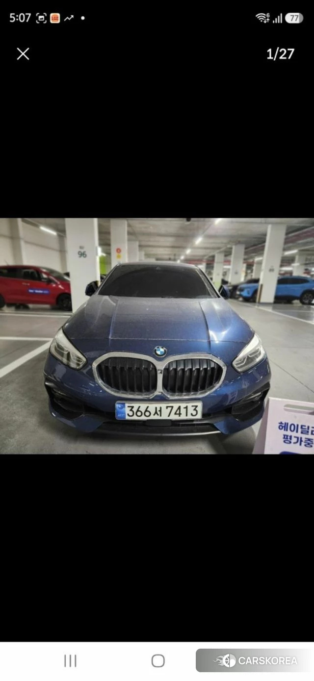 BMW 1 Series (F40) 2021 Синий из Кореи