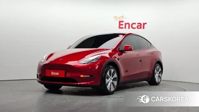 Tesla Model Y 2021 Красный из Кореи