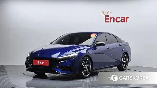 Hyundai Avante (CN7) 2020 Синий из Кореи
