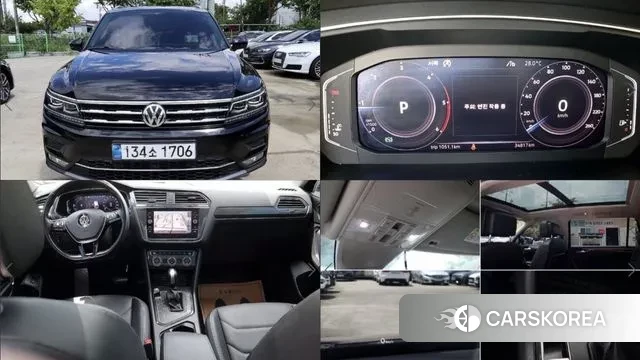 Volkswagen Tiguan Allspace 2020 Черный из Кореи