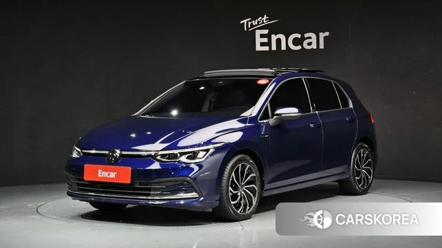 Volkswagen Golf 8th Generation 2023 Синий из Кореи