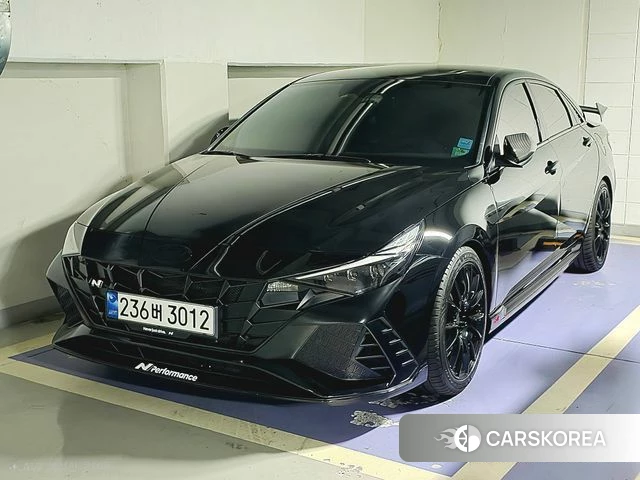 Hyundai Avante (CN7) 2023 Черный из Кореи