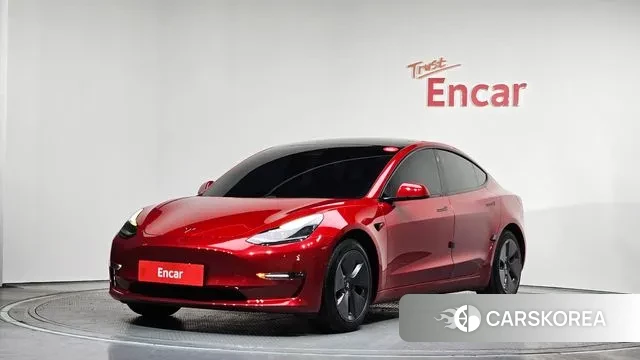 Tesla Model 3 2021 Красный из Кореи