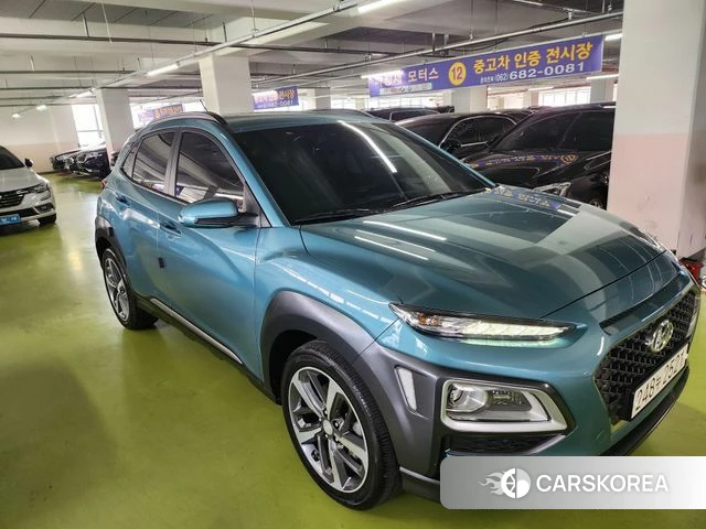 Hyundai Kona 2018 Небесно-голубой из Кореи