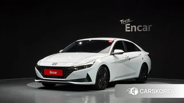 Hyundai Avante Hybrid (CN7) 2021 Белый из Кореи