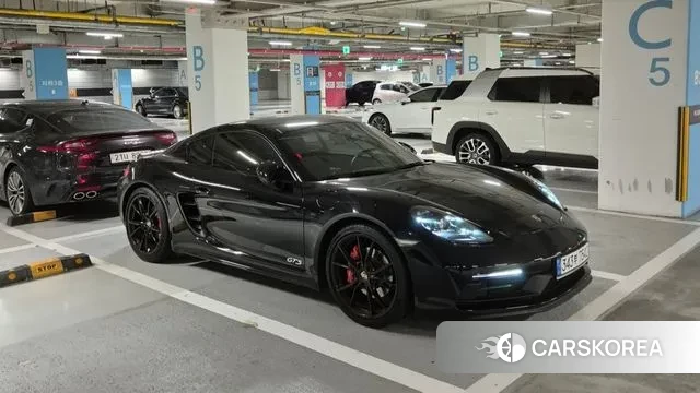 Porsche 718 Cayman 2019 Черный из Кореи