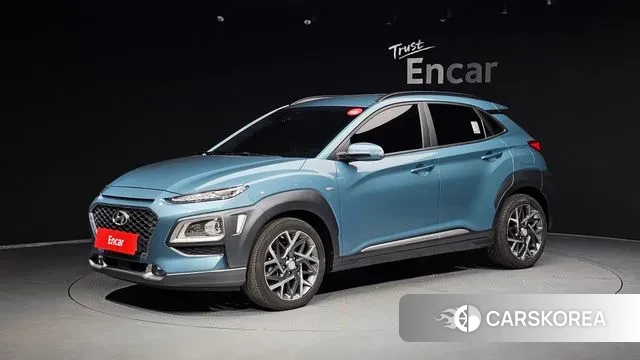 Hyundai Kona Hybrid 2020 Синий нефрит из Кореи