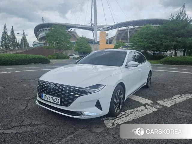 Hyundai The New Grandeur IG Hybrid 2021 Белый из Кореи