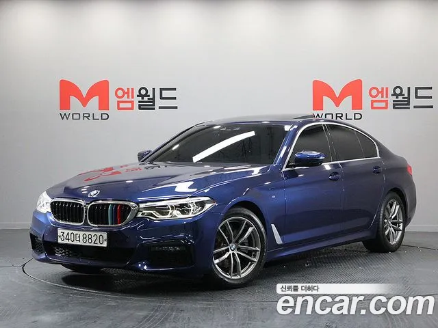 BMW 5 Series (G30) 2019 Синий из Кореи