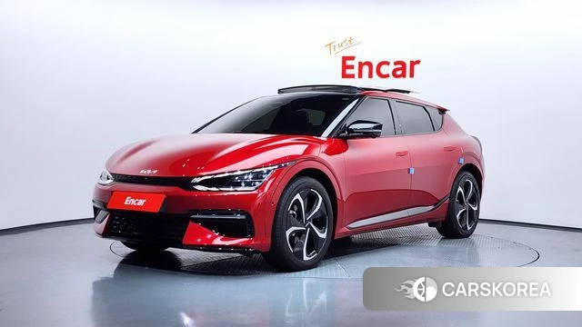 Kia EV6 2022 Красный из Кореи