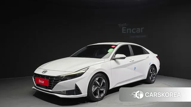 Hyundai Avante Hybrid (CN7) 2020 Белый из Кореи