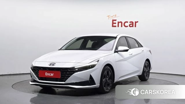 Hyundai Avante Hybrid (CN7) 2021 Белый из Кореи