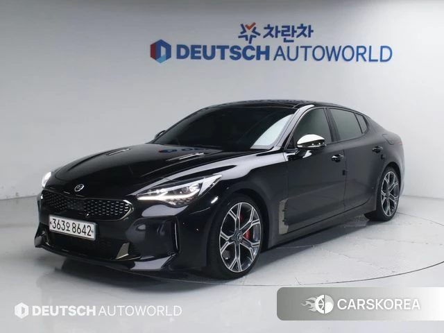 Kia Stinger 2018 Черный из Кореи
