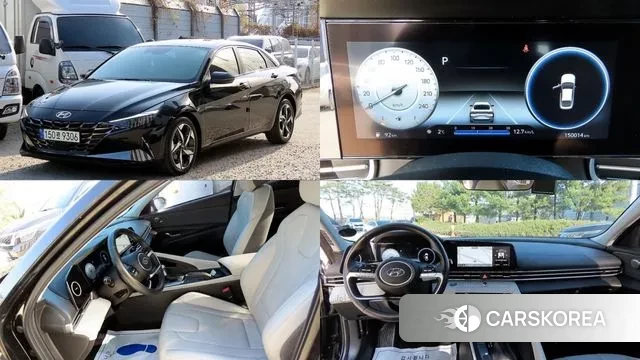 Hyundai Avante (CN7) 2021 Черный из Кореи