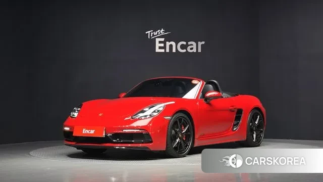 Porsche 718 Boxster 2019 Красный из Кореи