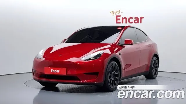 Tesla Model Y 2024 Красный из Кореи