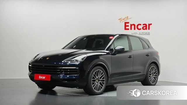 Porsche Cayenne (PO536) 2021 Синий из Кореи