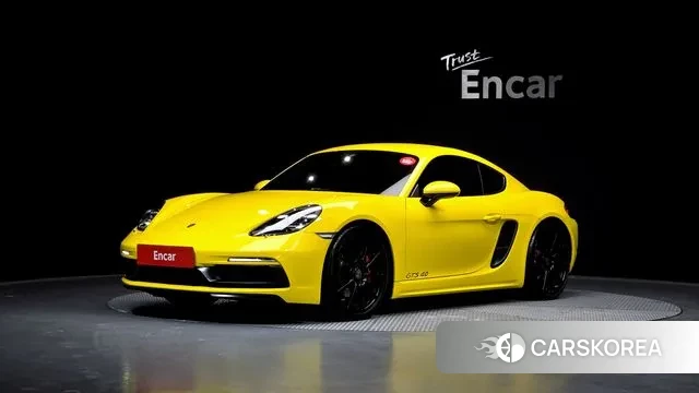 Porsche 718 Cayman 2019 Желтый из Кореи