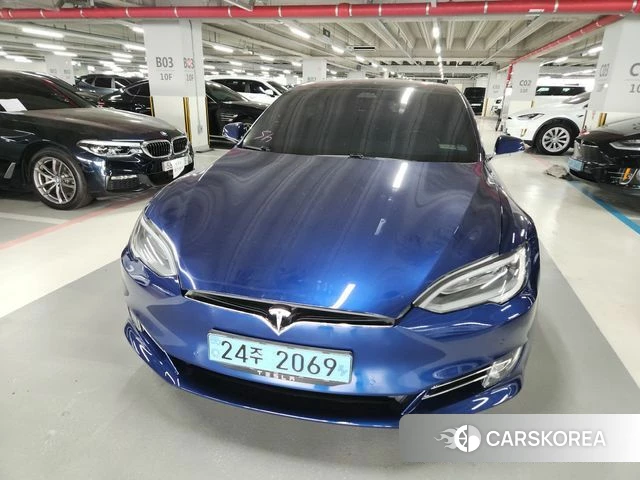 Tesla Model S 2020 Синий из Кореи