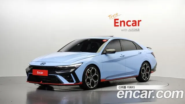 Hyundai The New Avante (CN7) 2024 Небесно-голубой из Кореи