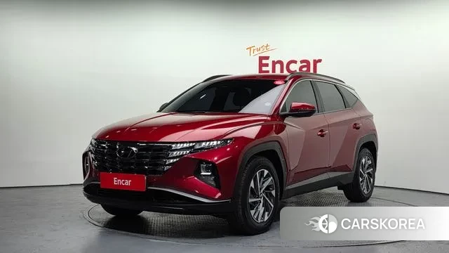 Hyundai Tucson Hybrid (NX4) 2021 Красный из Кореи