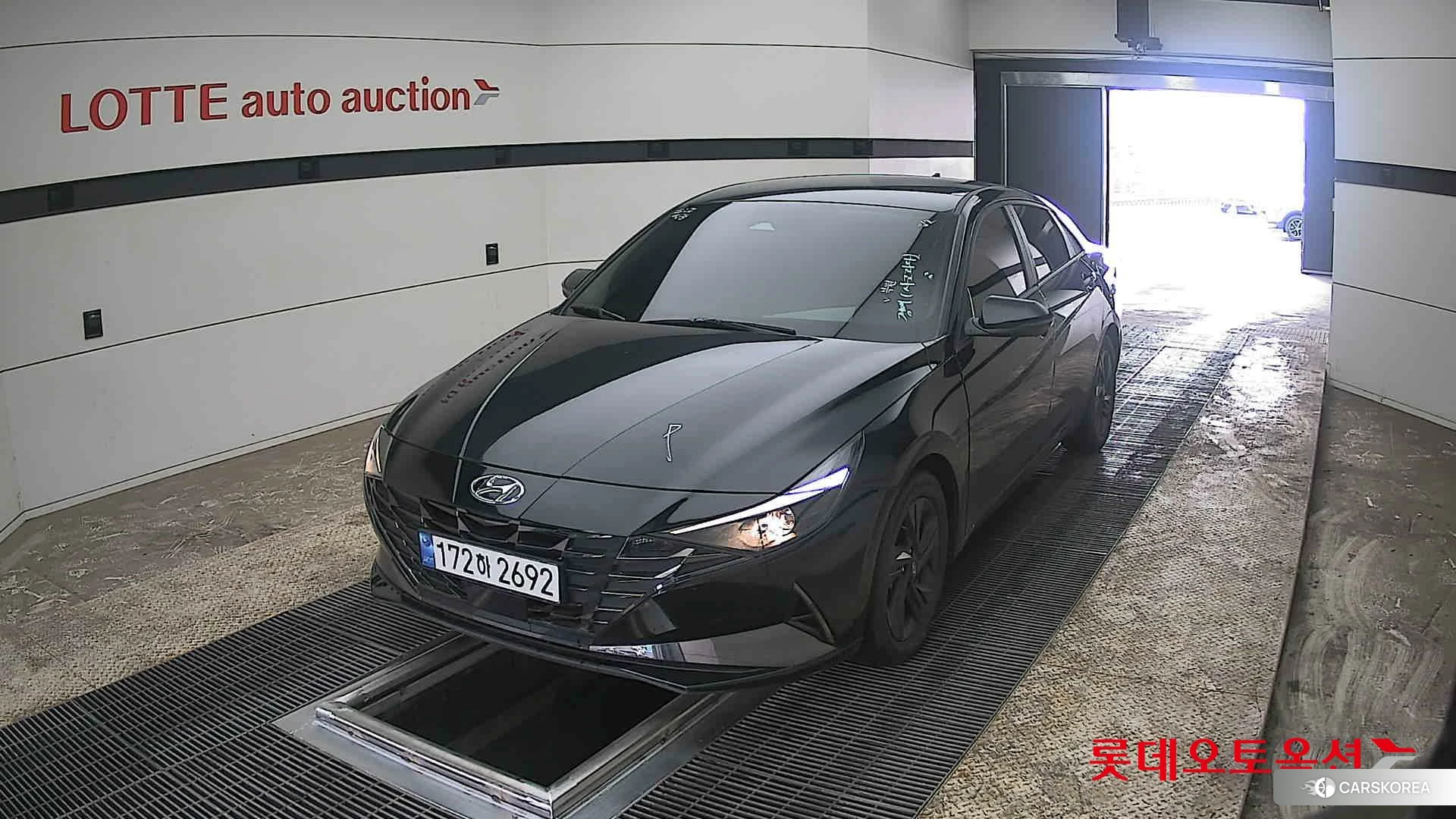 Hyundai Avante Hybrid 2023 Phantom Black Pearl из Кореи