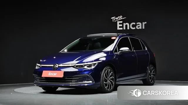 Volkswagen Golf 8th Generation 2022 Синий из Кореи