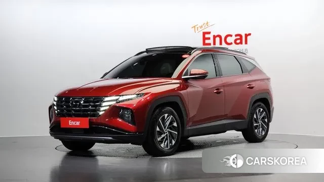 Hyundai Tucson Hybrid (NX4) 2021 Красный из Кореи